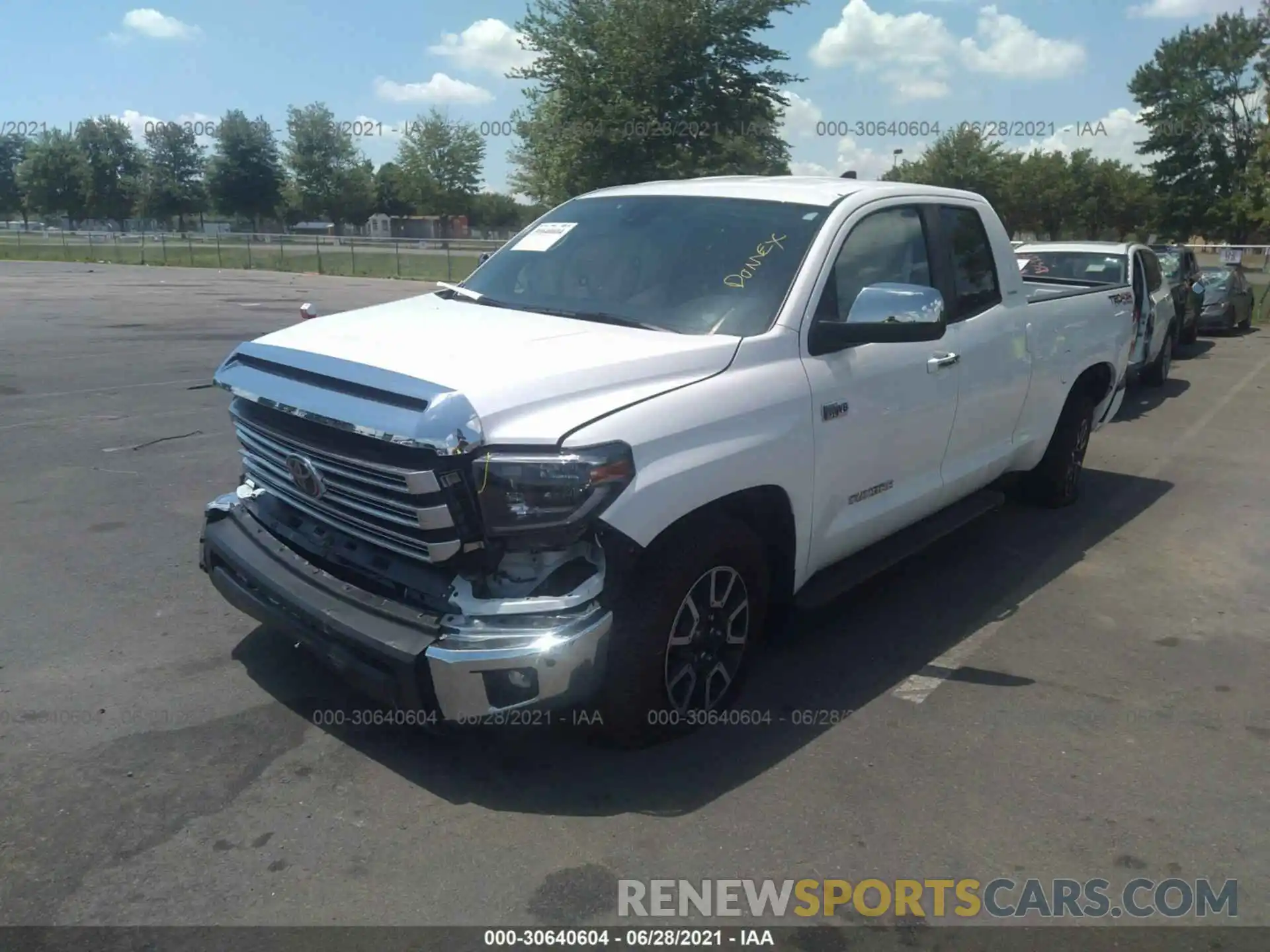 2 Photograph of a damaged car 5TFBY5F17LX897814 TOYOTA TUNDRA 4WD 2020