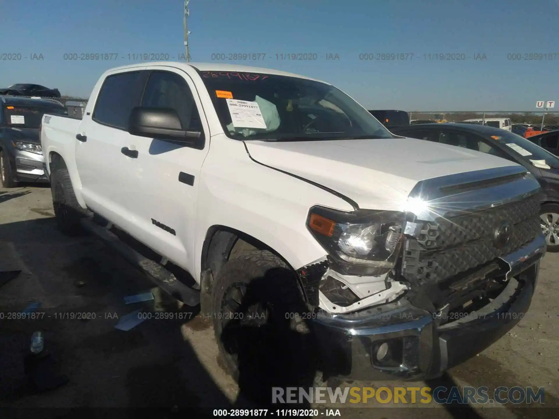 1 Photograph of a damaged car 5TFDY5F10LX887540 TOYOTA TUNDRA 4WD 2020