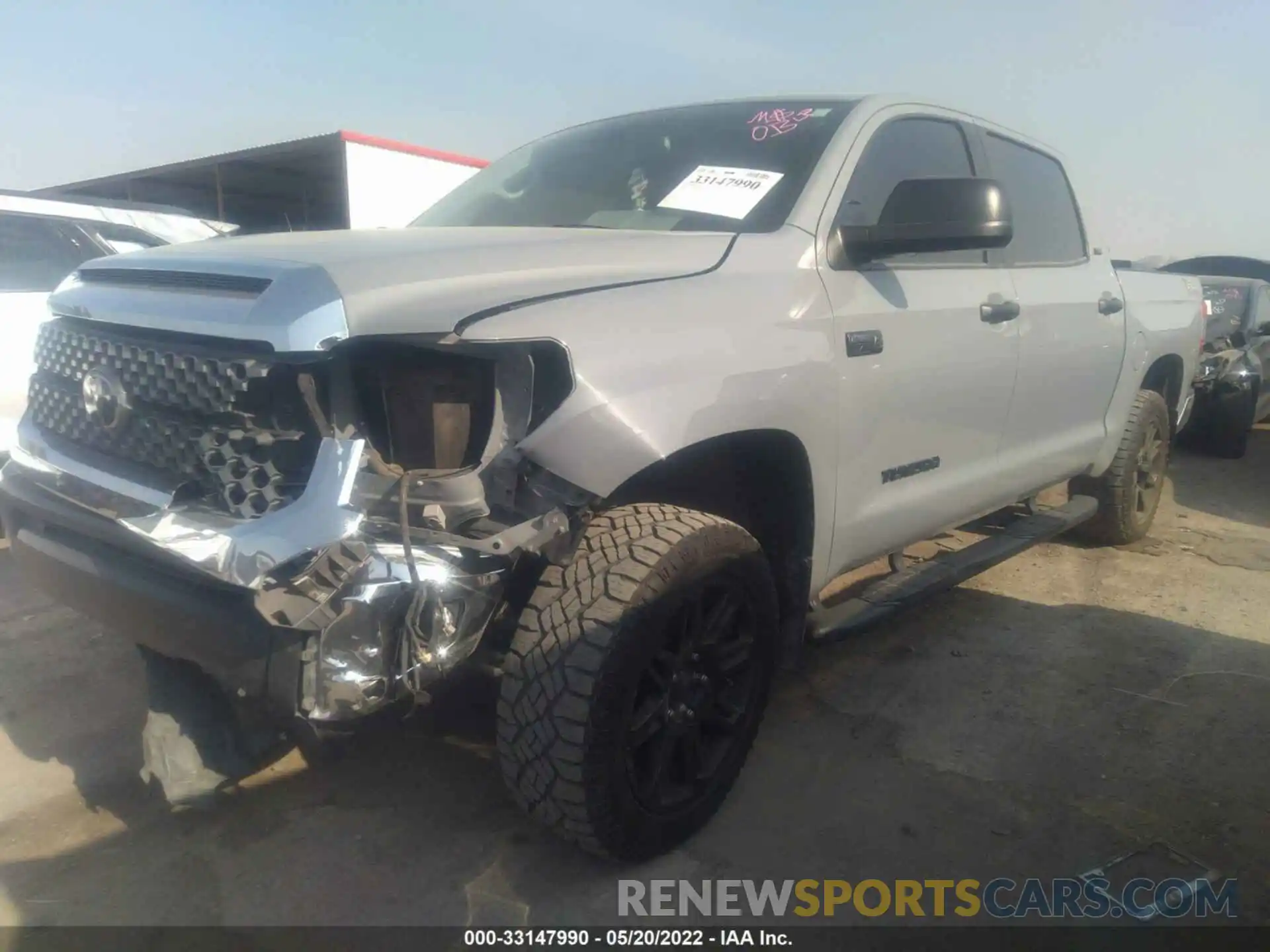 2 Photograph of a damaged car 5TFDY5F10LX943167 TOYOTA TUNDRA 4WD 2020