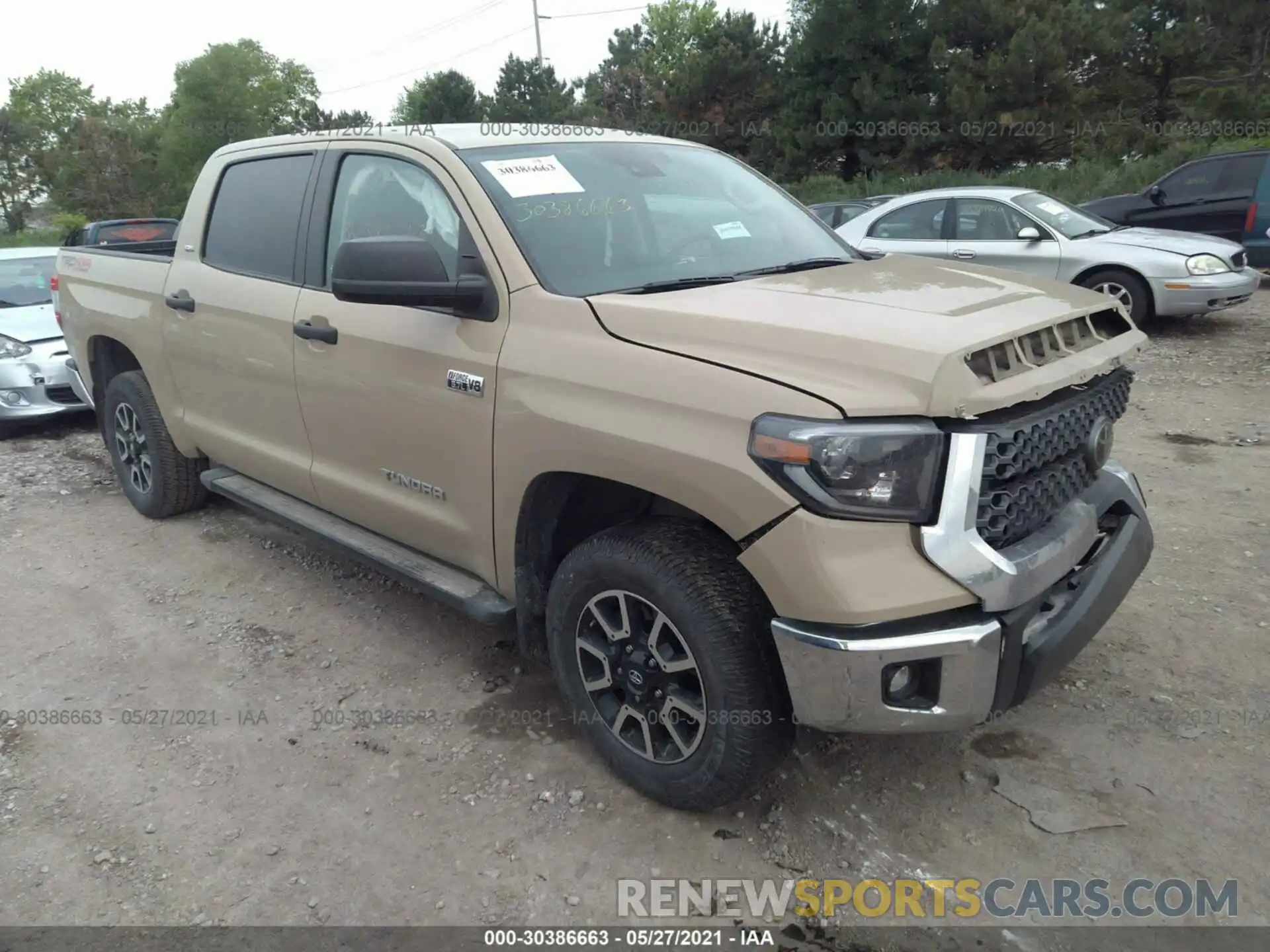 1 Photograph of a damaged car 5TFDY5F11LX872268 TOYOTA TUNDRA 4WD 2020