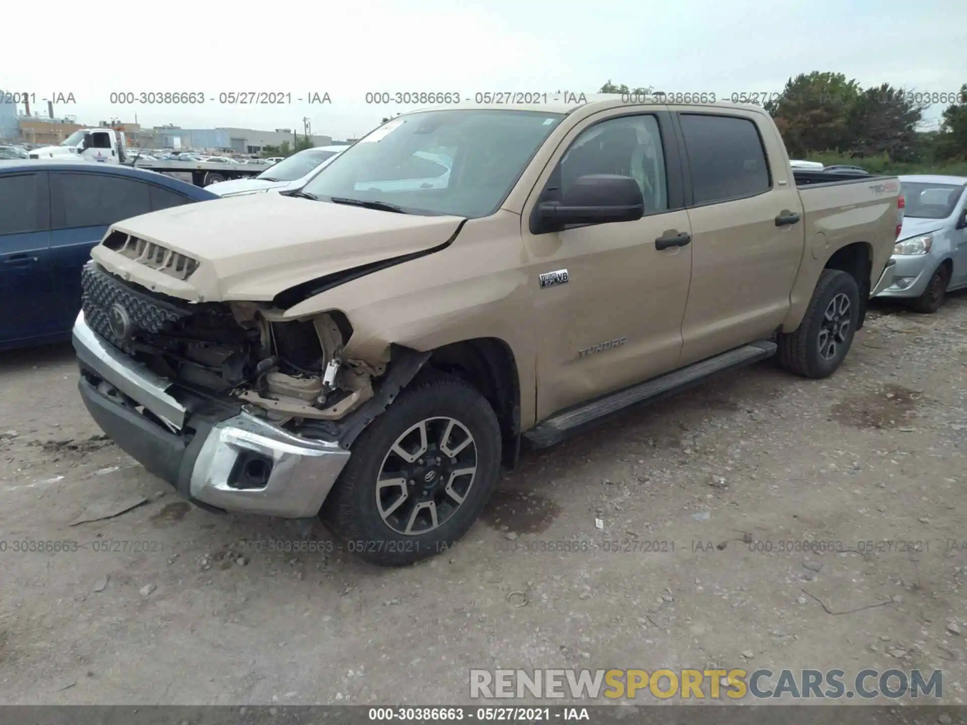 2 Photograph of a damaged car 5TFDY5F11LX872268 TOYOTA TUNDRA 4WD 2020