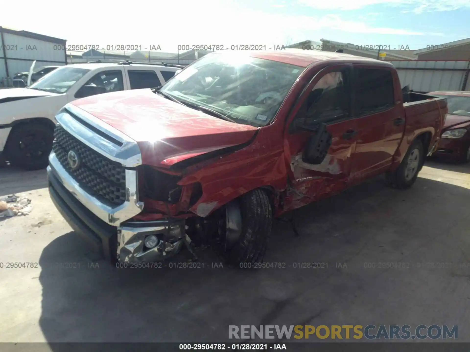 2 Photograph of a damaged car 5TFDY5F11LX953139 TOYOTA TUNDRA 4WD 2020