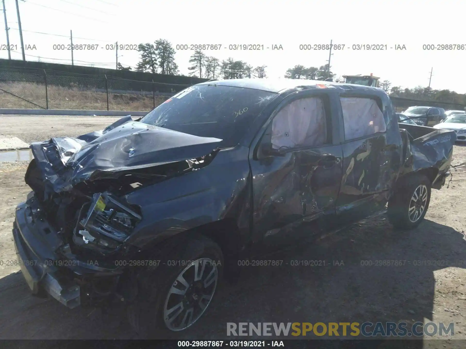 2 Photograph of a damaged car 5TFDY5F11LX954677 TOYOTA TUNDRA 4WD 2020