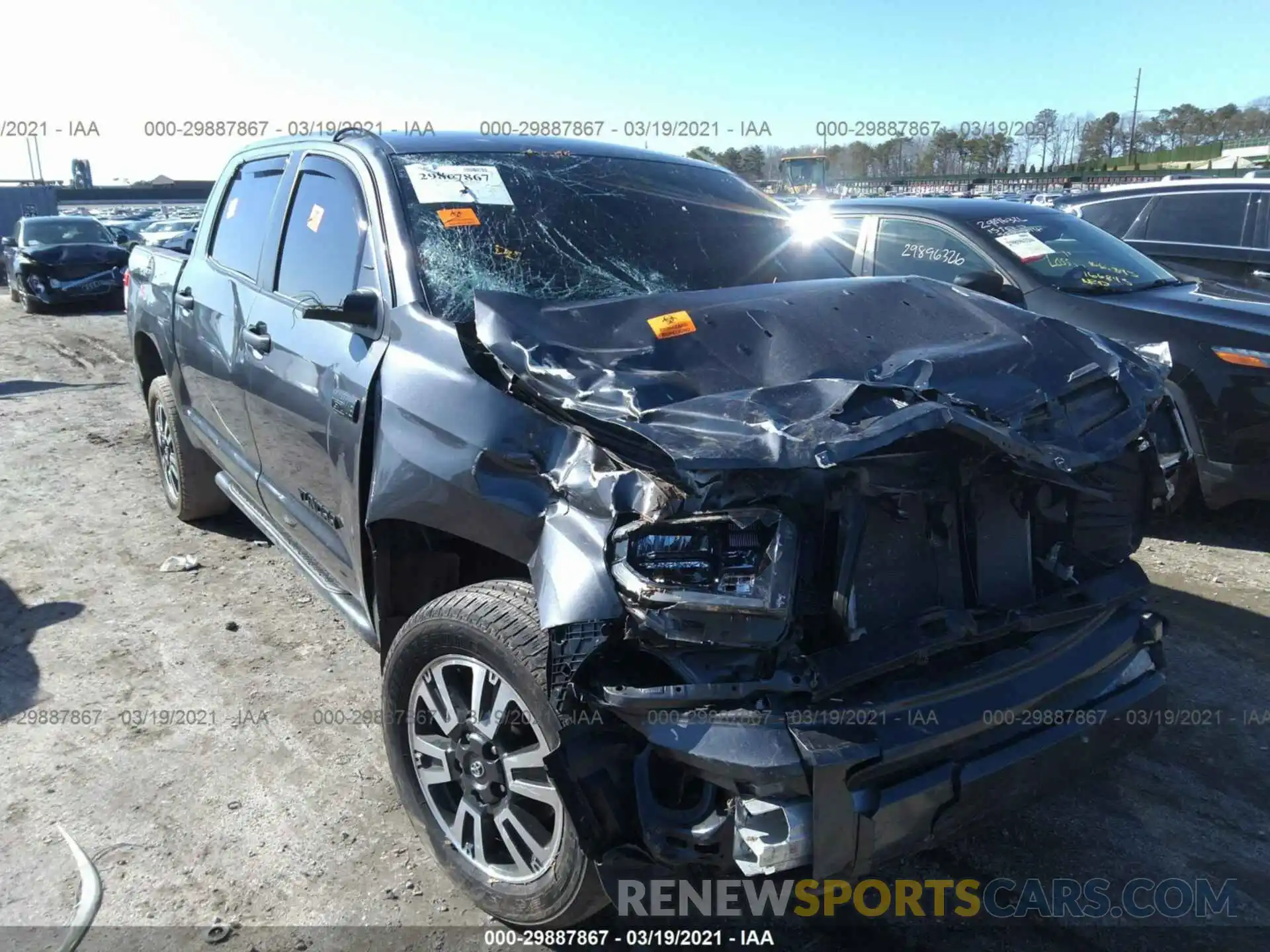 6 Photograph of a damaged car 5TFDY5F11LX954677 TOYOTA TUNDRA 4WD 2020