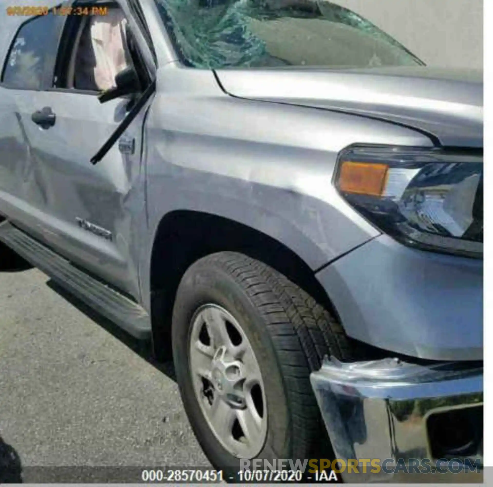 1 Photograph of a damaged car 5TFDY5F13LX909191 TOYOTA TUNDRA 4WD 2020