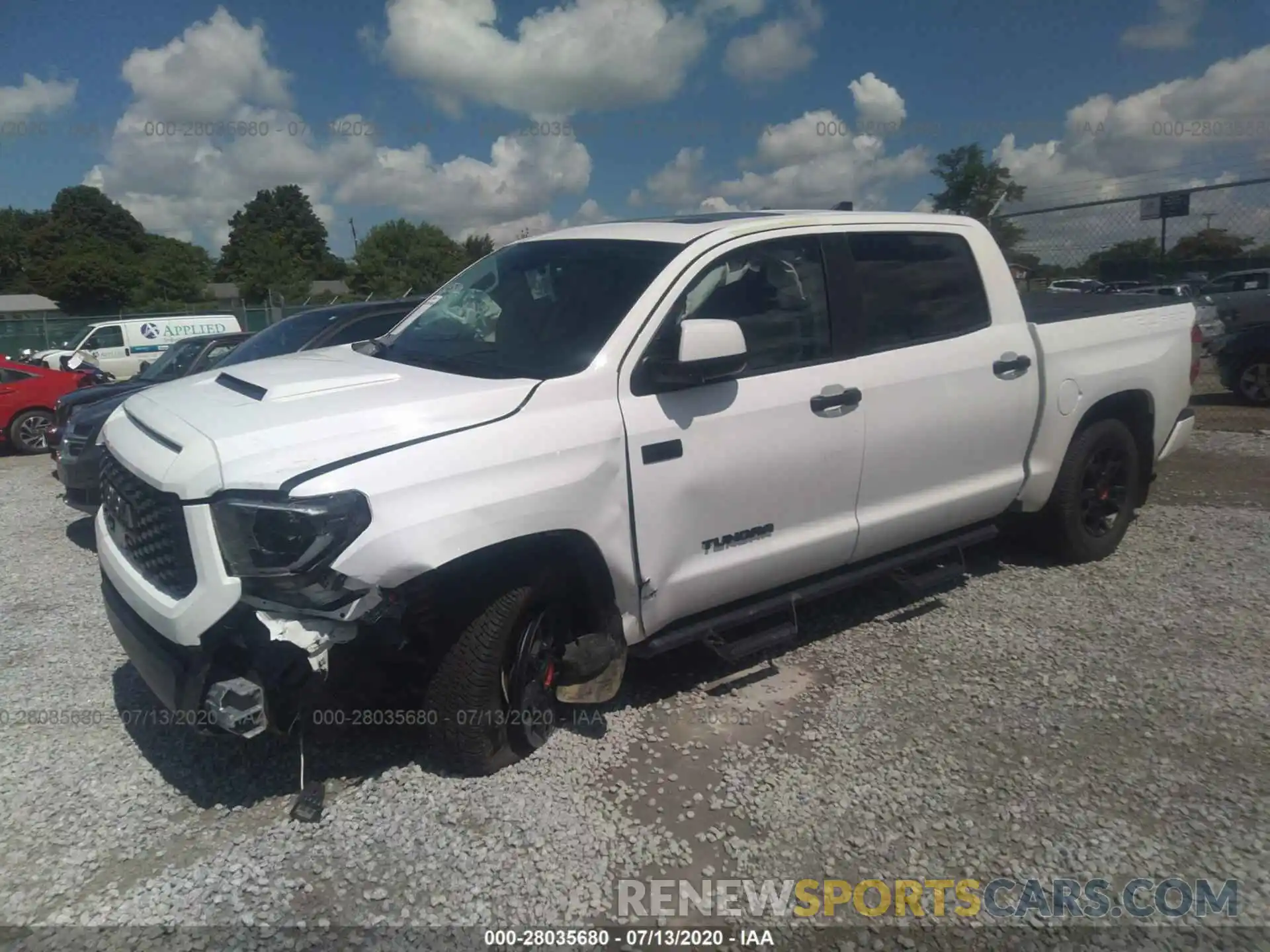 2 Photograph of a damaged car 5TFDY5F13LX918411 TOYOTA TUNDRA 4WD 2020