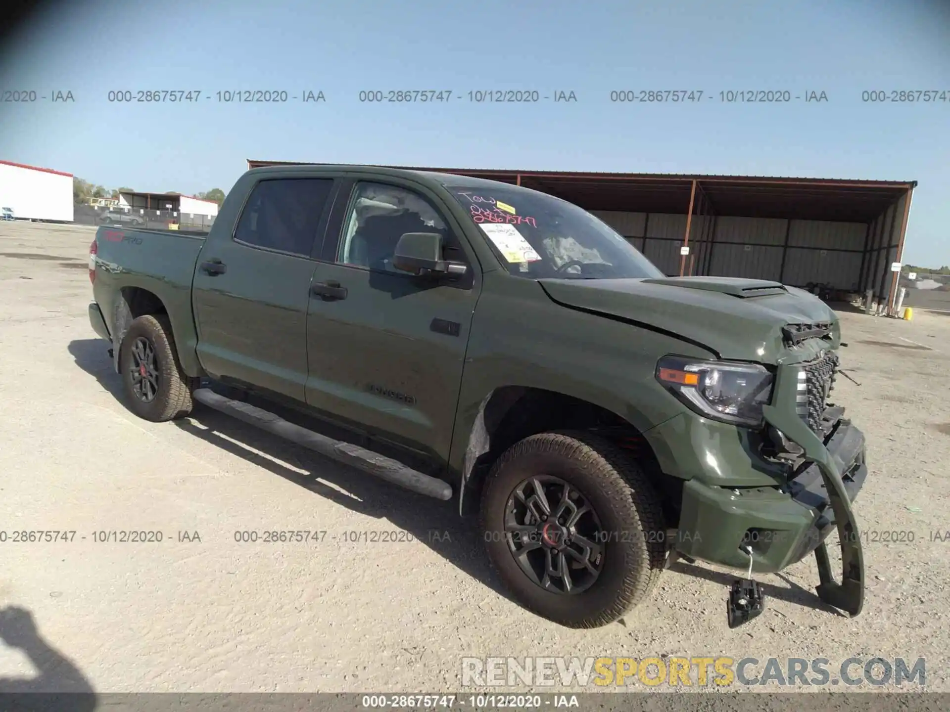 1 Photograph of a damaged car 5TFDY5F13LX949609 TOYOTA TUNDRA 4WD 2020