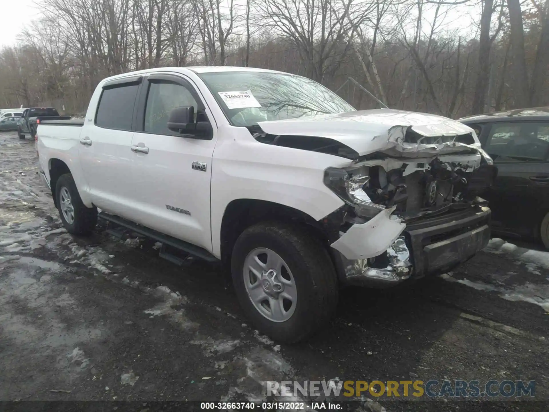 1 Photograph of a damaged car 5TFDY5F14LX923276 TOYOTA TUNDRA 4WD 2020