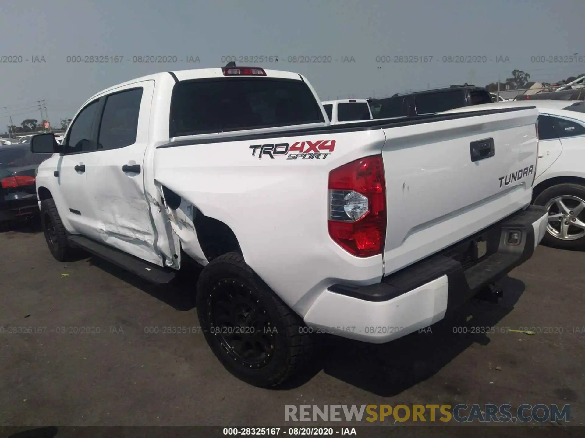 3 Photograph of a damaged car 5TFDY5F14LX936318 TOYOTA TUNDRA 4WD 2020