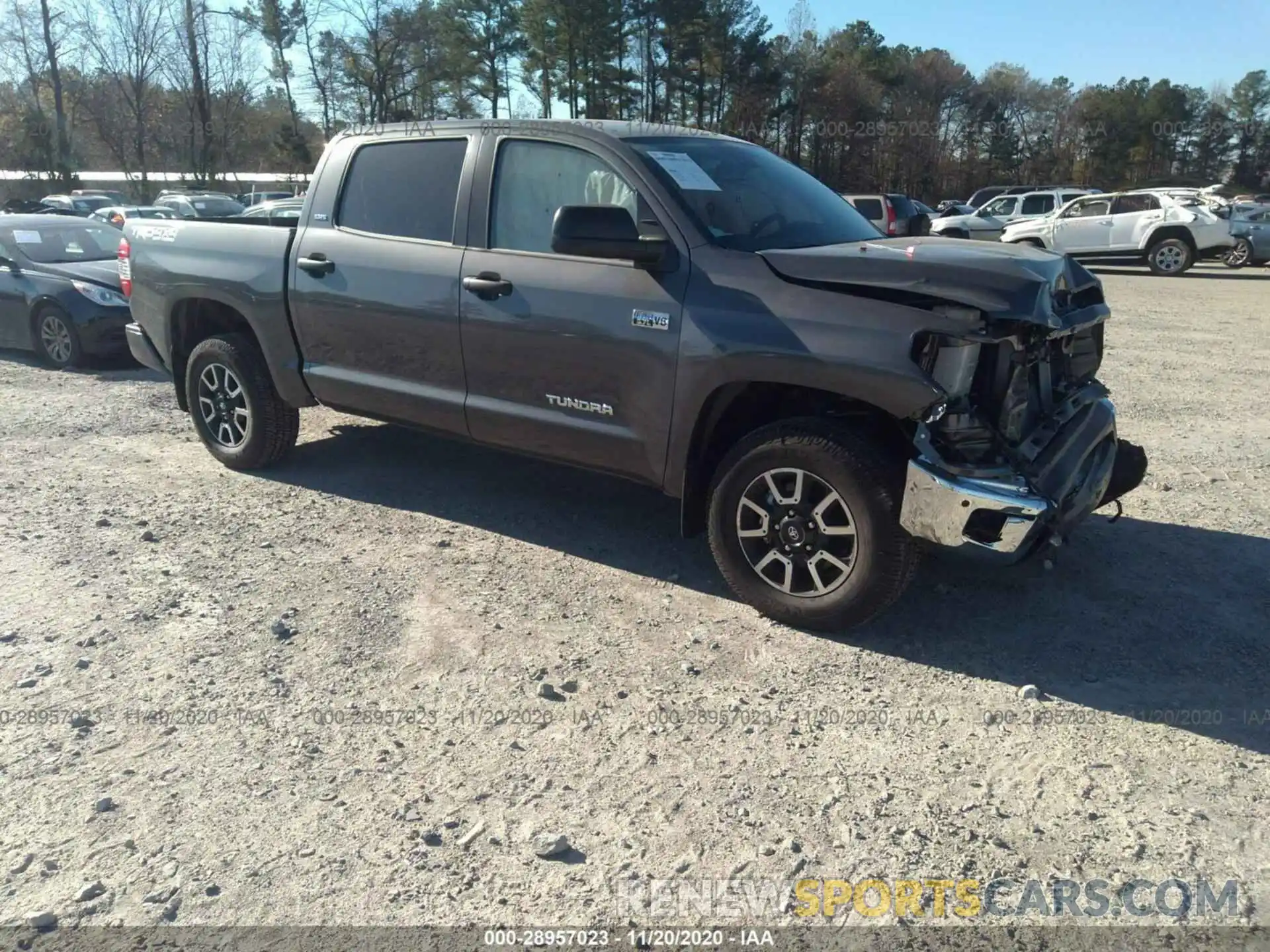 1 Photograph of a damaged car 5TFDY5F14LX936349 TOYOTA TUNDRA 4WD 2020