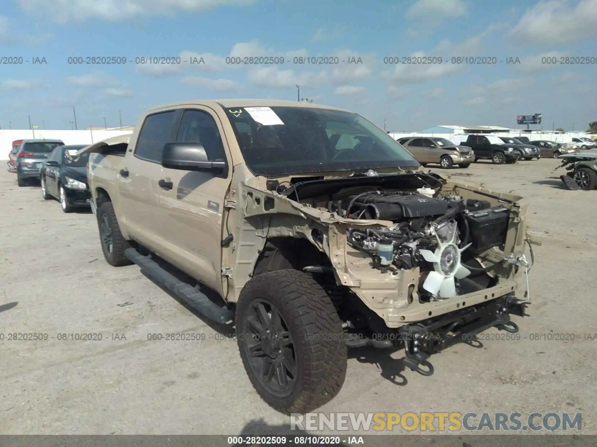 1 Photograph of a damaged car 5TFDY5F14LX937002 TOYOTA TUNDRA 4WD 2020