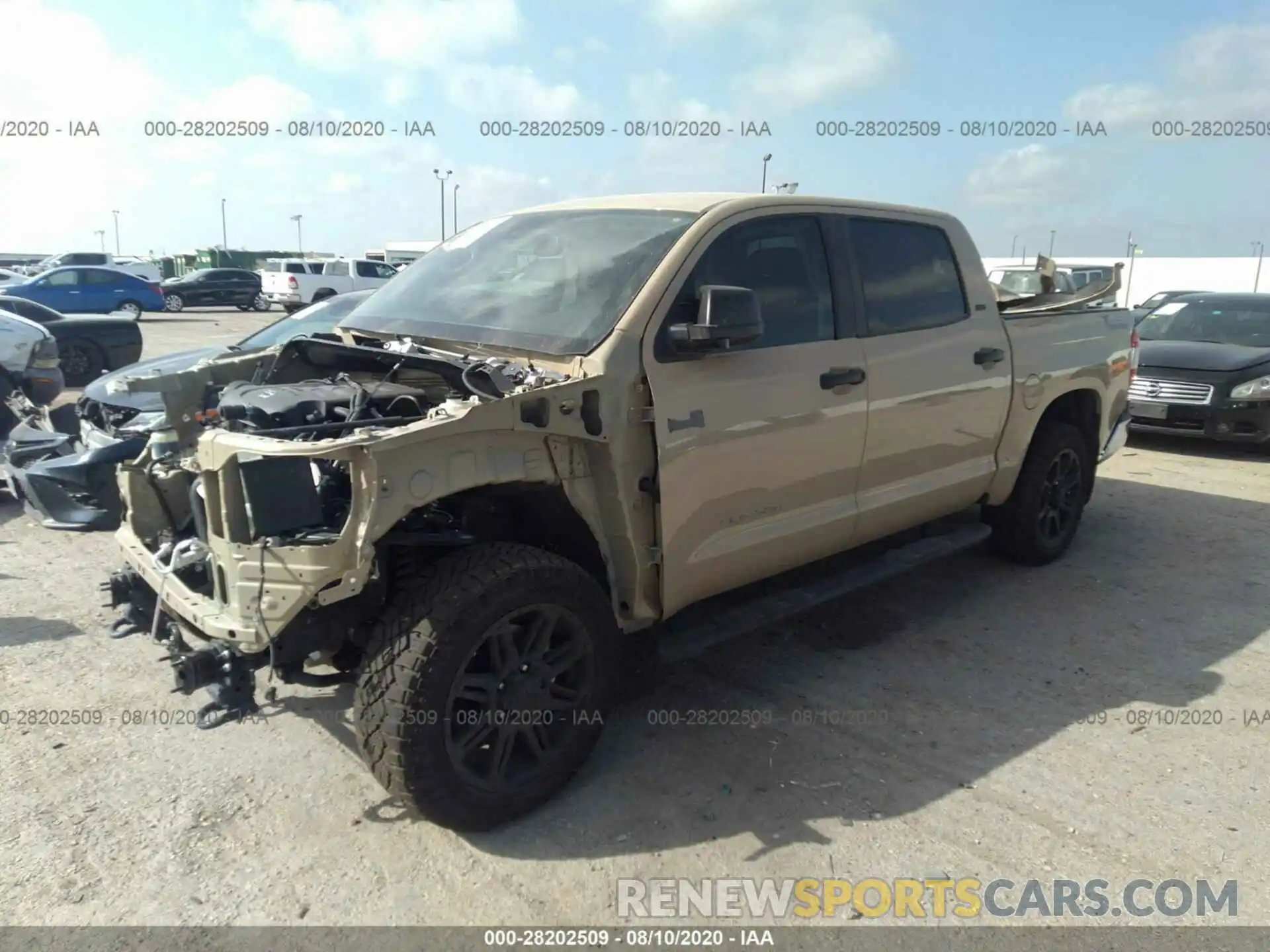 2 Фотография поврежденного автомобиля 5TFDY5F14LX937002 TOYOTA TUNDRA 4WD 2020