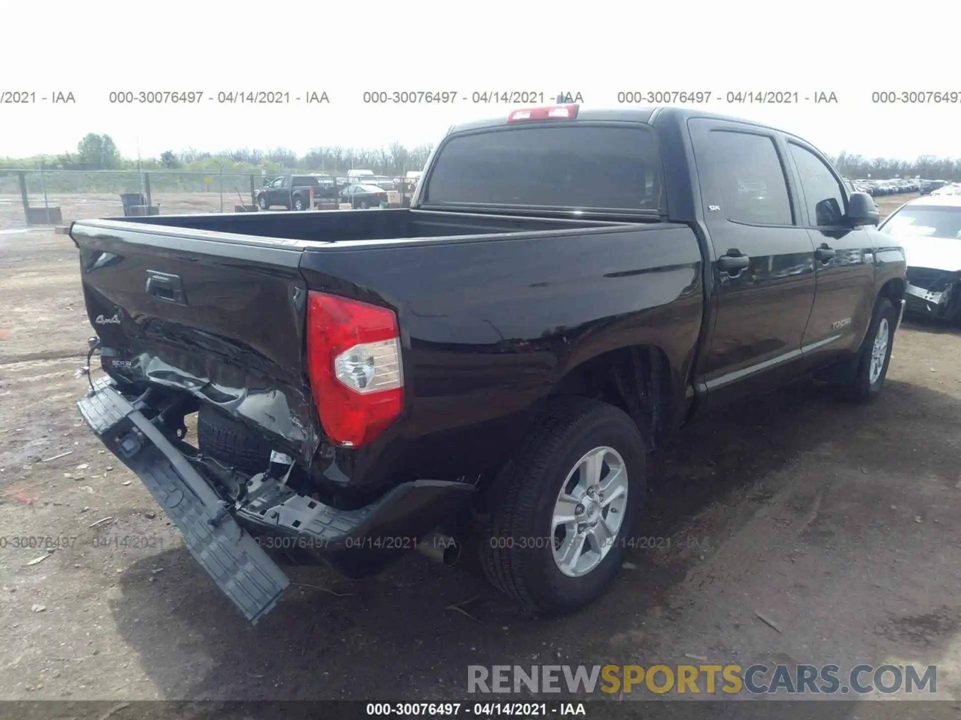 4 Фотография поврежденного автомобиля 5TFDY5F14LX942880 TOYOTA TUNDRA 4WD 2020