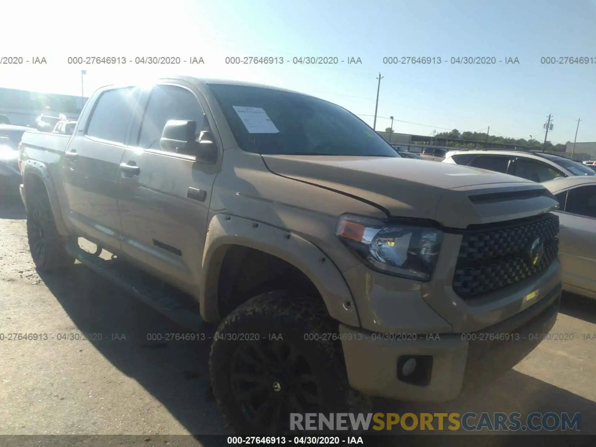 1 Photograph of a damaged car 5TFDY5F15LX873357 TOYOTA TUNDRA 4WD 2020