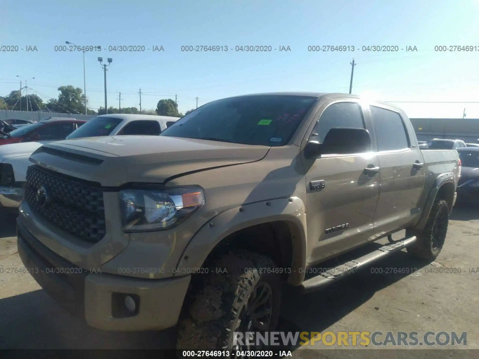 2 Photograph of a damaged car 5TFDY5F15LX873357 TOYOTA TUNDRA 4WD 2020