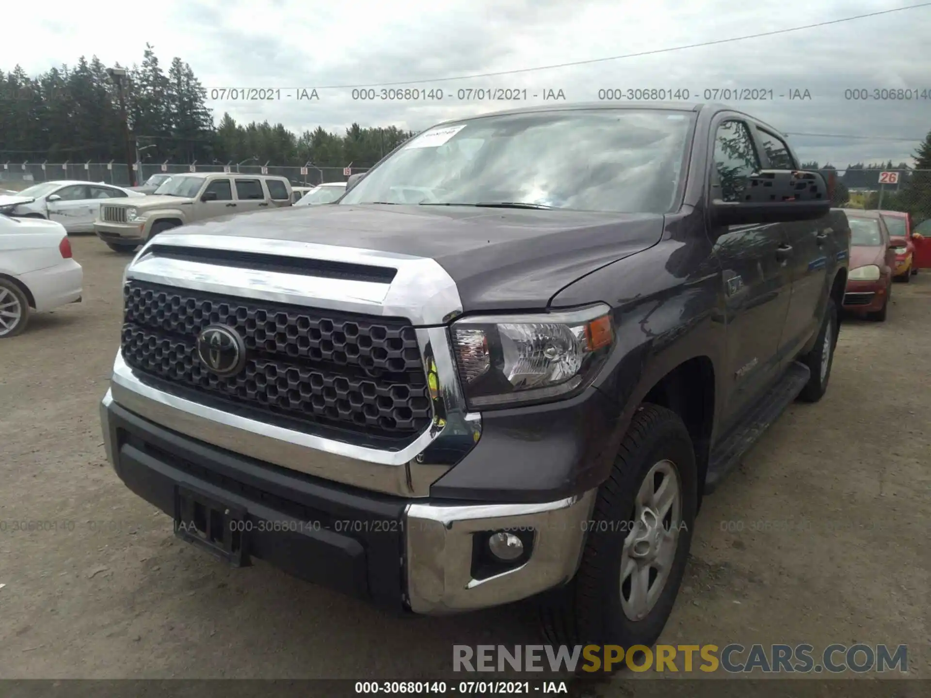 2 Photograph of a damaged car 5TFDY5F15LX918880 TOYOTA TUNDRA 4WD 2020