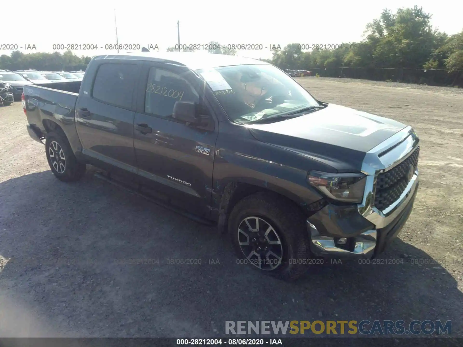 1 Photograph of a damaged car 5TFDY5F16LX874307 TOYOTA TUNDRA 4WD 2020