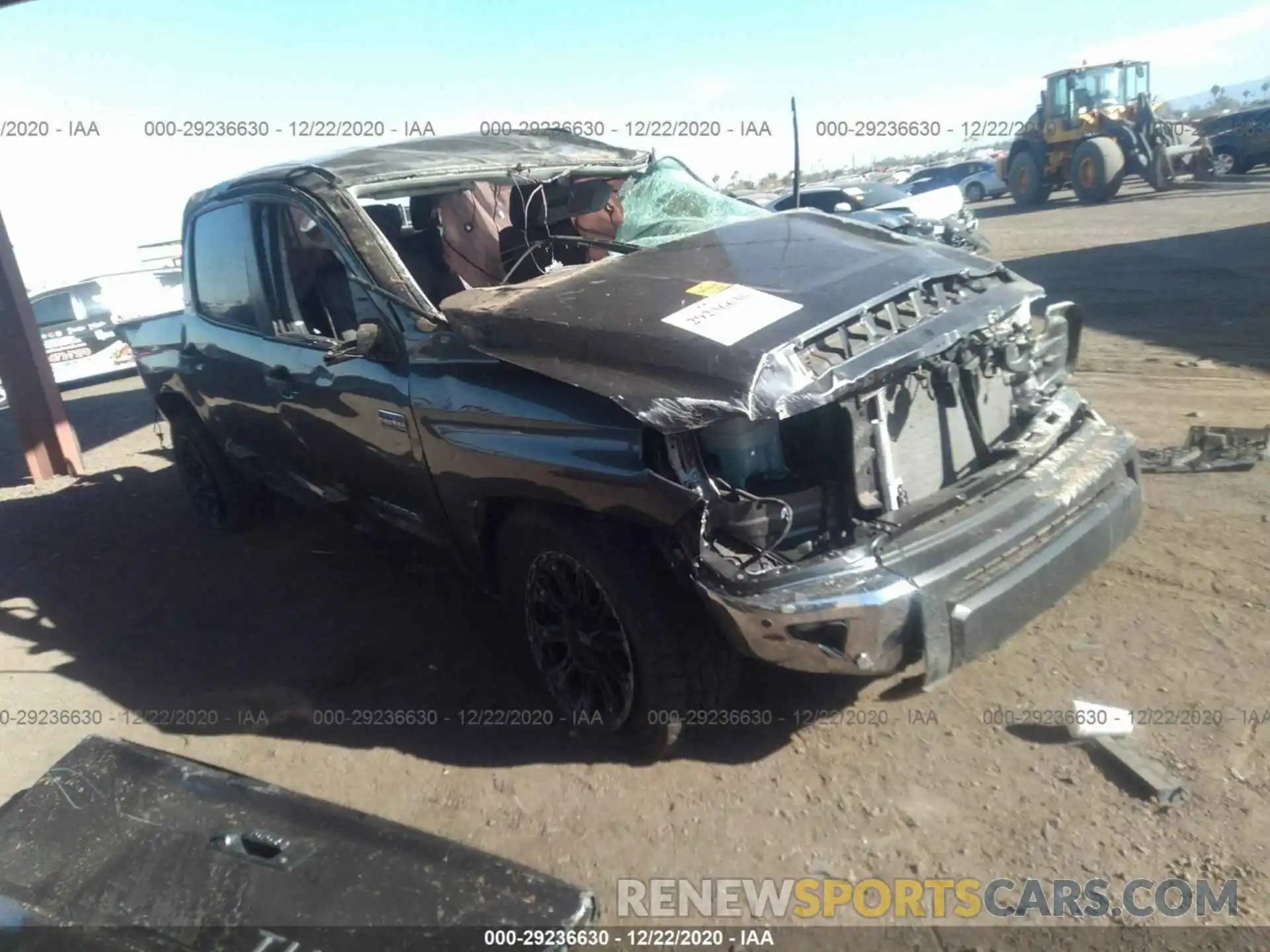 1 Photograph of a damaged car 5TFDY5F16LX875053 TOYOTA TUNDRA 4WD 2020