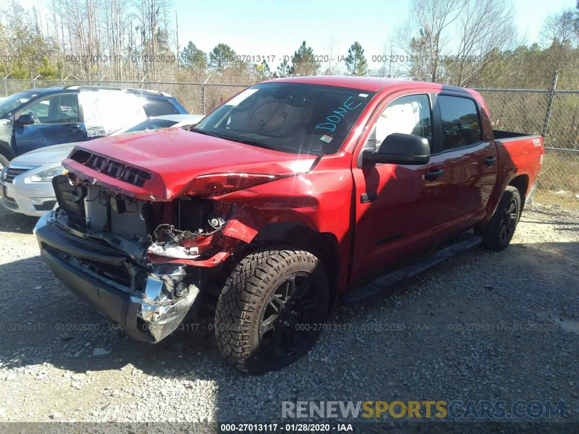 2 Photograph of a damaged car 5TFDY5F16LX877384 TOYOTA TUNDRA 4WD 2020