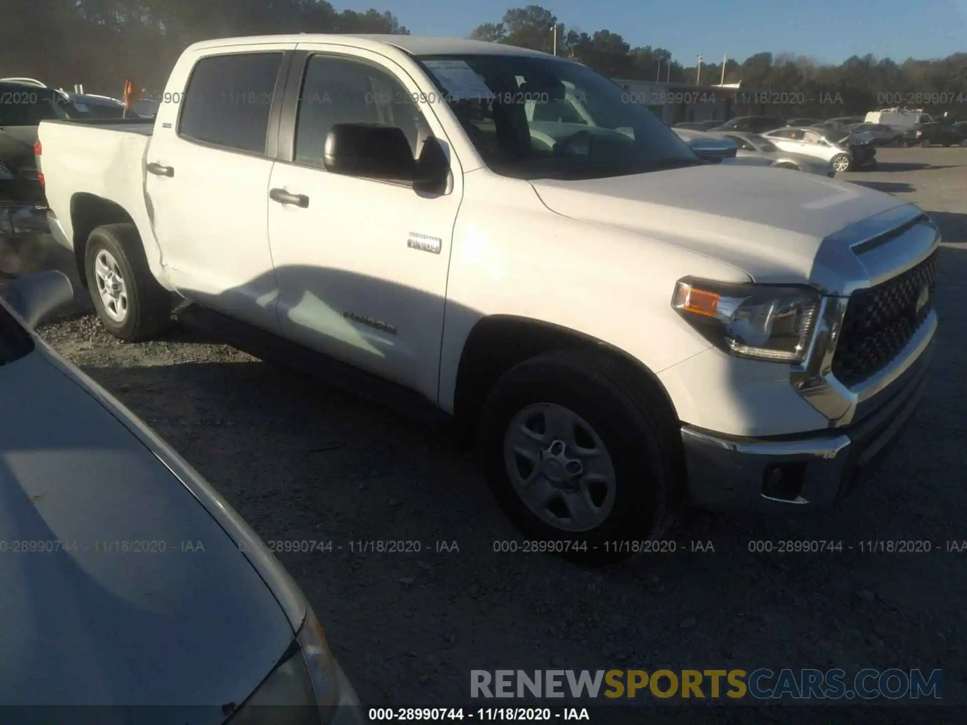 1 Photograph of a damaged car 5TFDY5F16LX908858 TOYOTA TUNDRA 4WD 2020