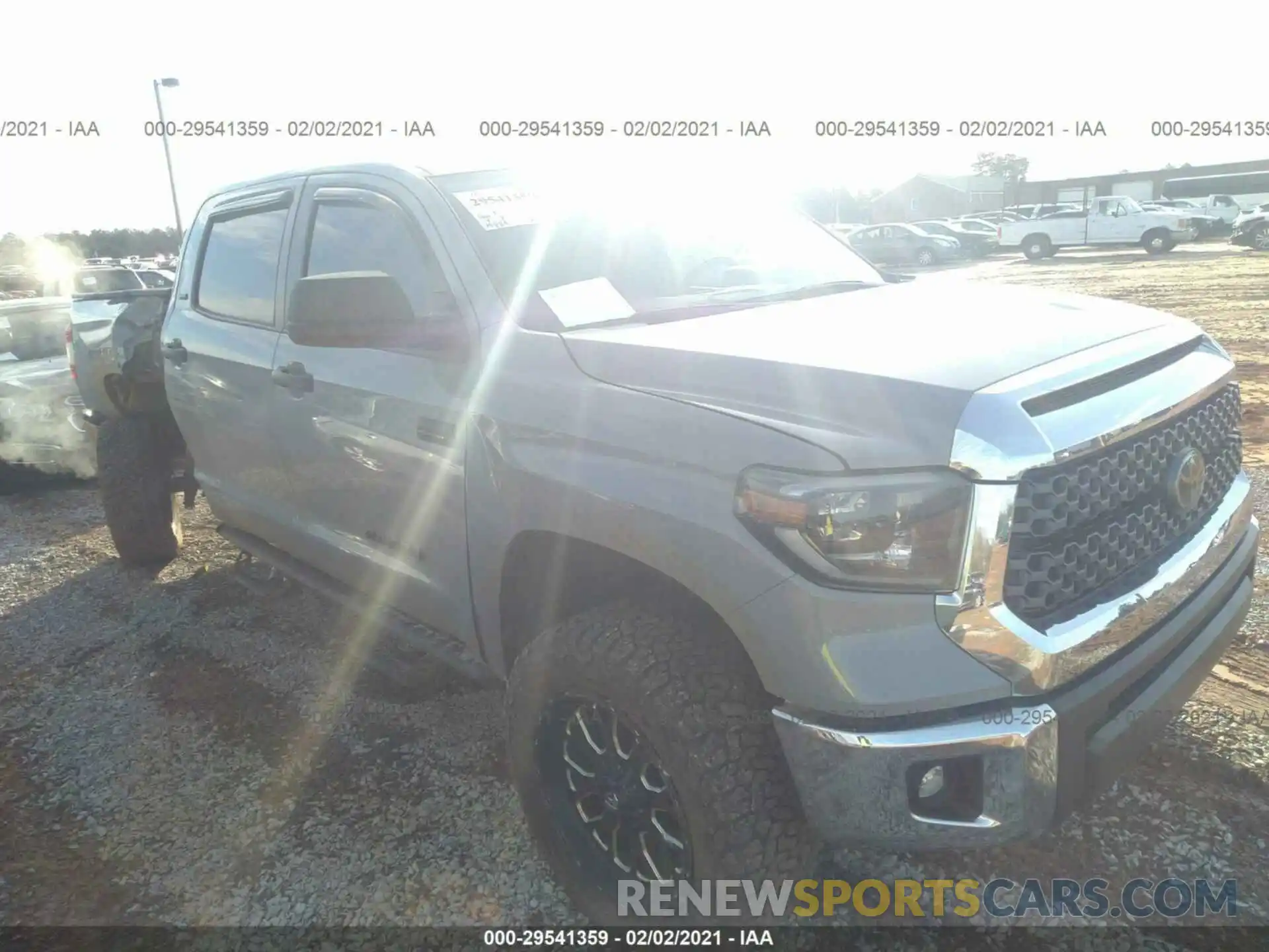 1 Photograph of a damaged car 5TFDY5F17LX871836 TOYOTA TUNDRA 4WD 2020