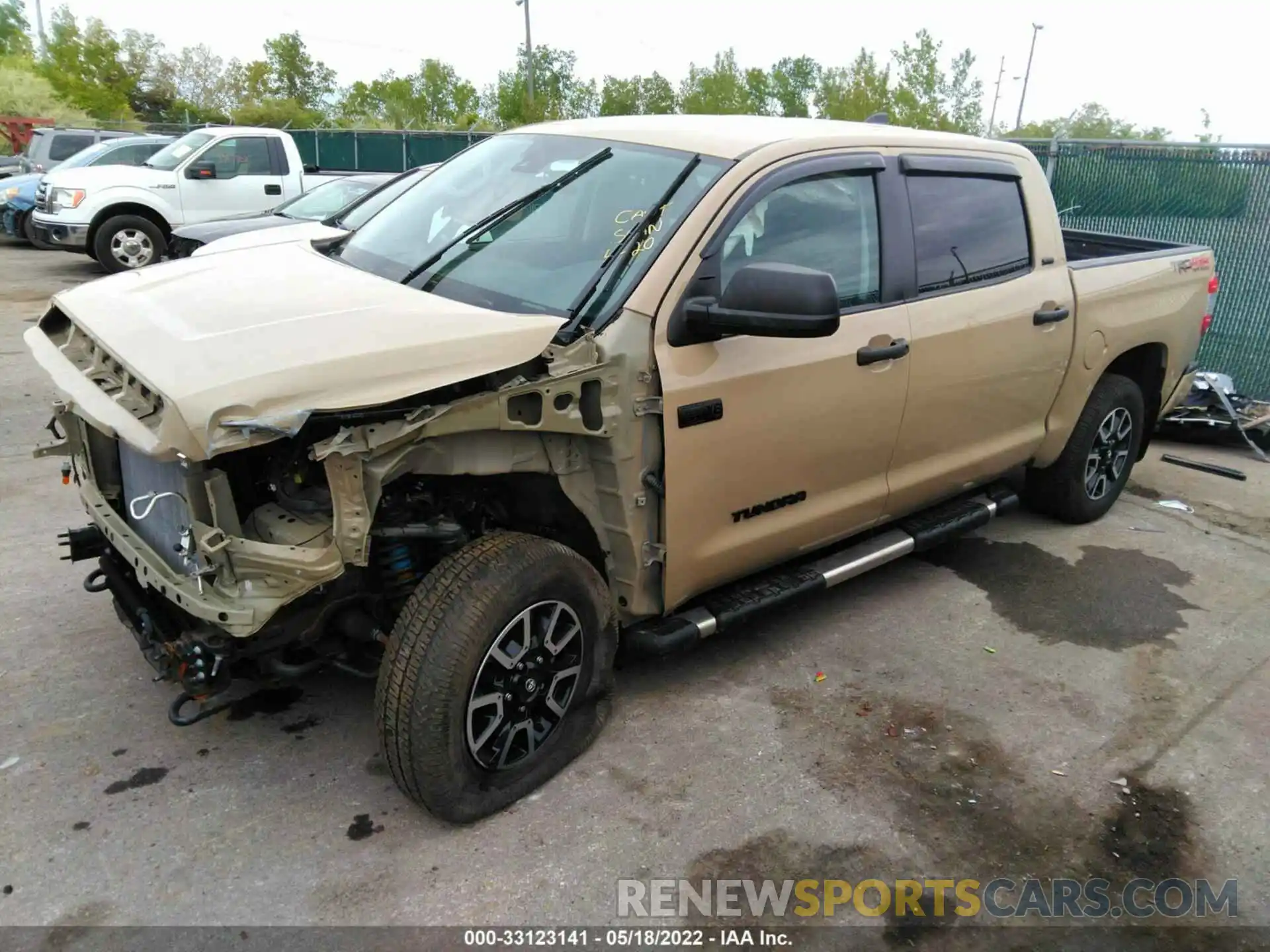 2 Photograph of a damaged car 5TFDY5F17LX885400 TOYOTA TUNDRA 4WD 2020