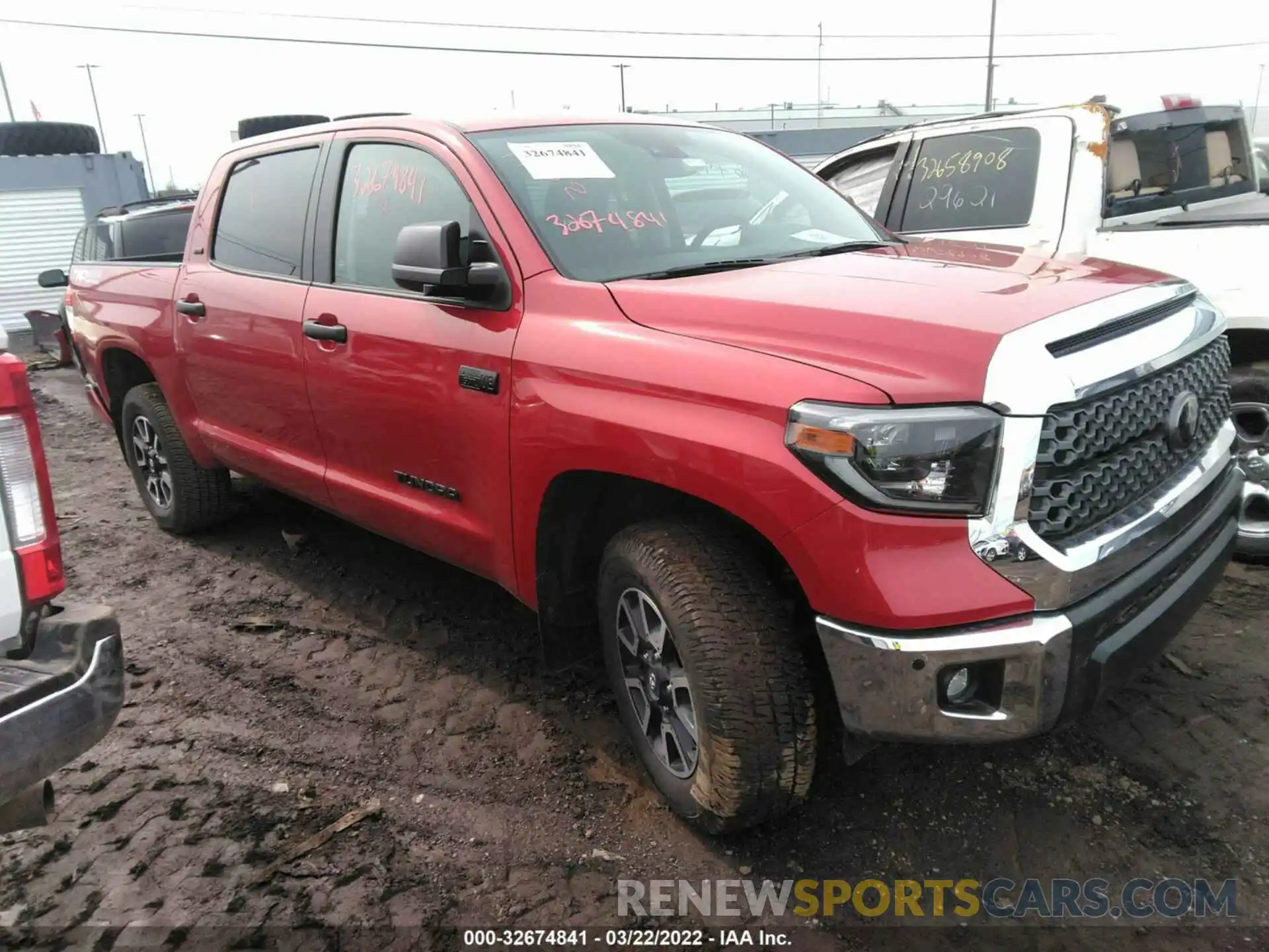 1 Photograph of a damaged car 5TFDY5F17LX919366 TOYOTA TUNDRA 4WD 2020