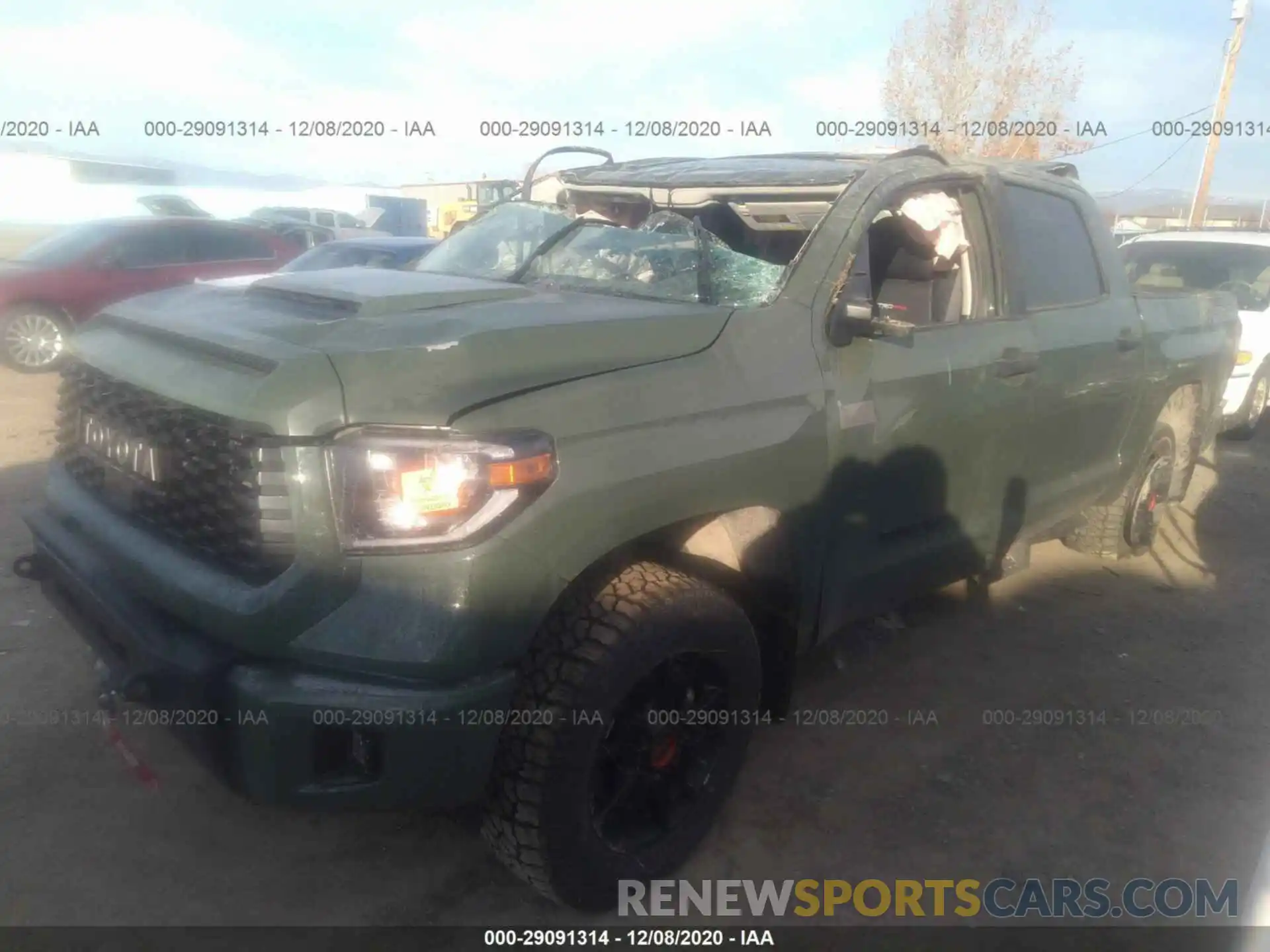 2 Photograph of a damaged car 5TFDY5F18LX870629 TOYOTA TUNDRA 4WD 2020