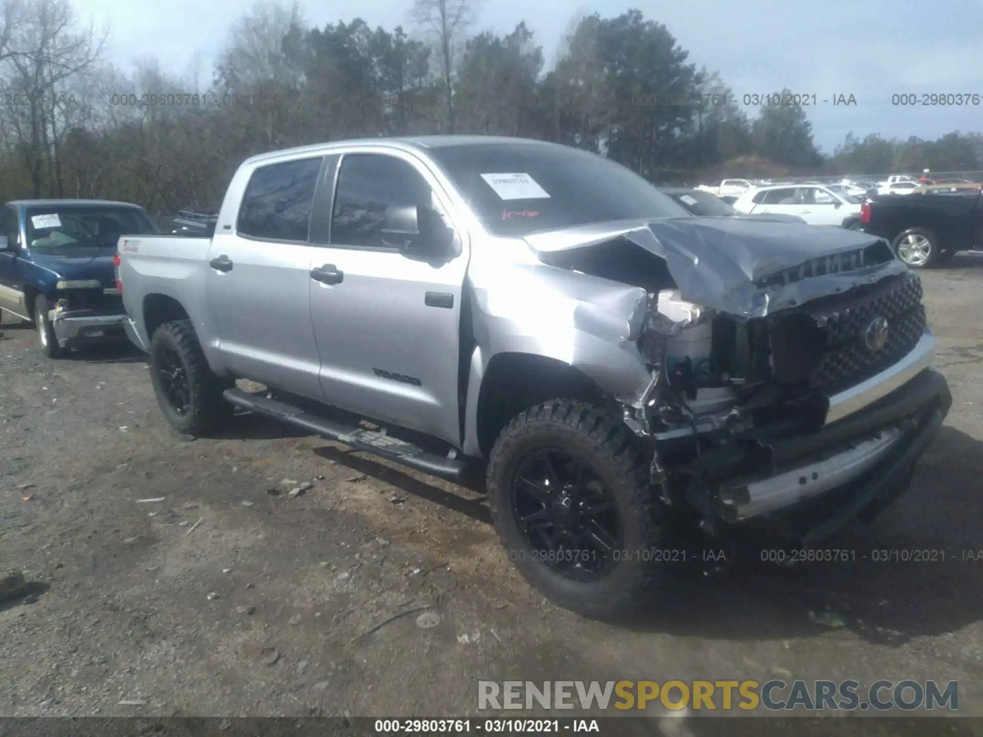 1 Photograph of a damaged car 5TFDY5F18LX884806 TOYOTA TUNDRA 4WD 2020