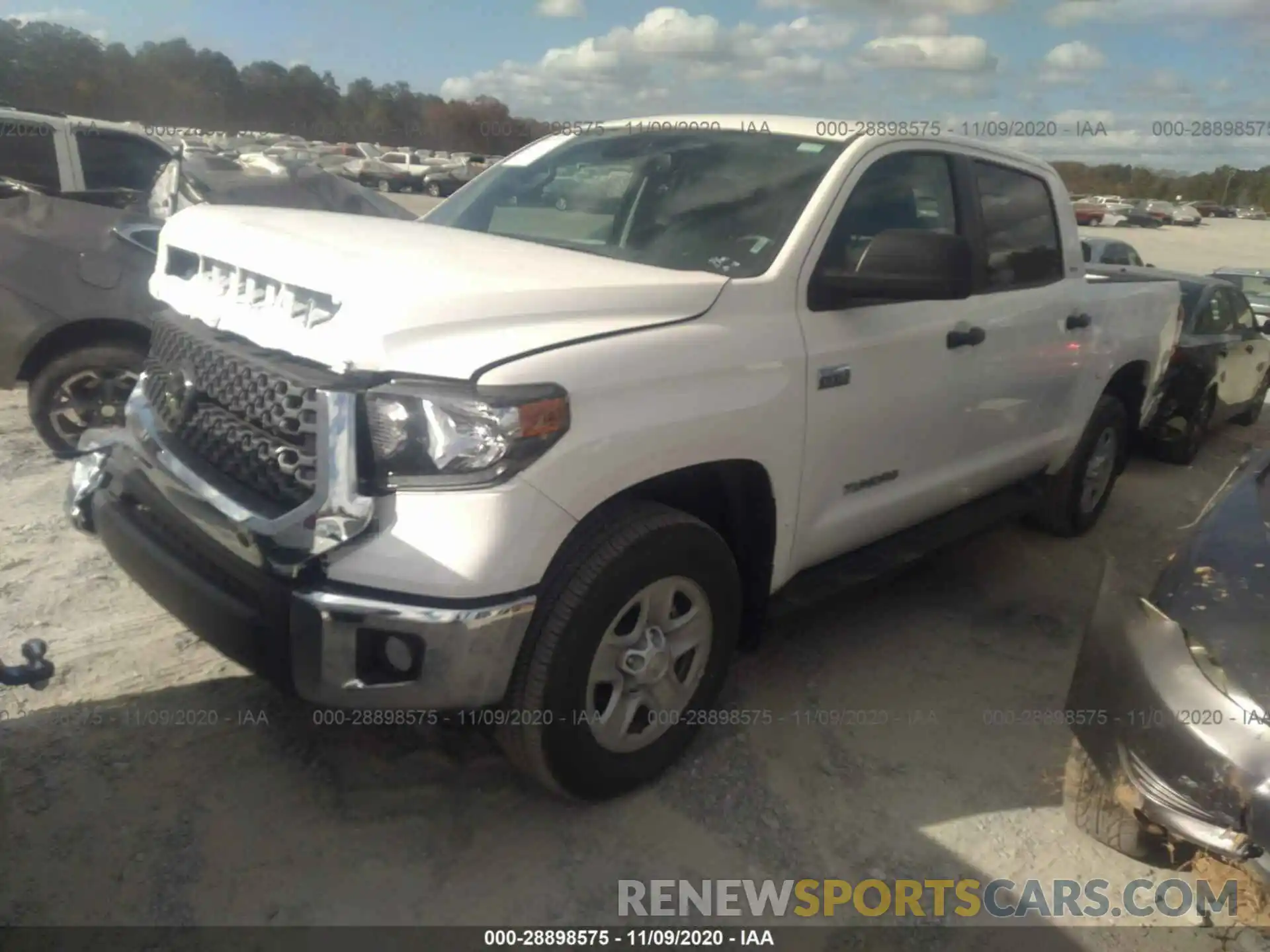 2 Photograph of a damaged car 5TFDY5F18LX933261 TOYOTA TUNDRA 4WD 2020