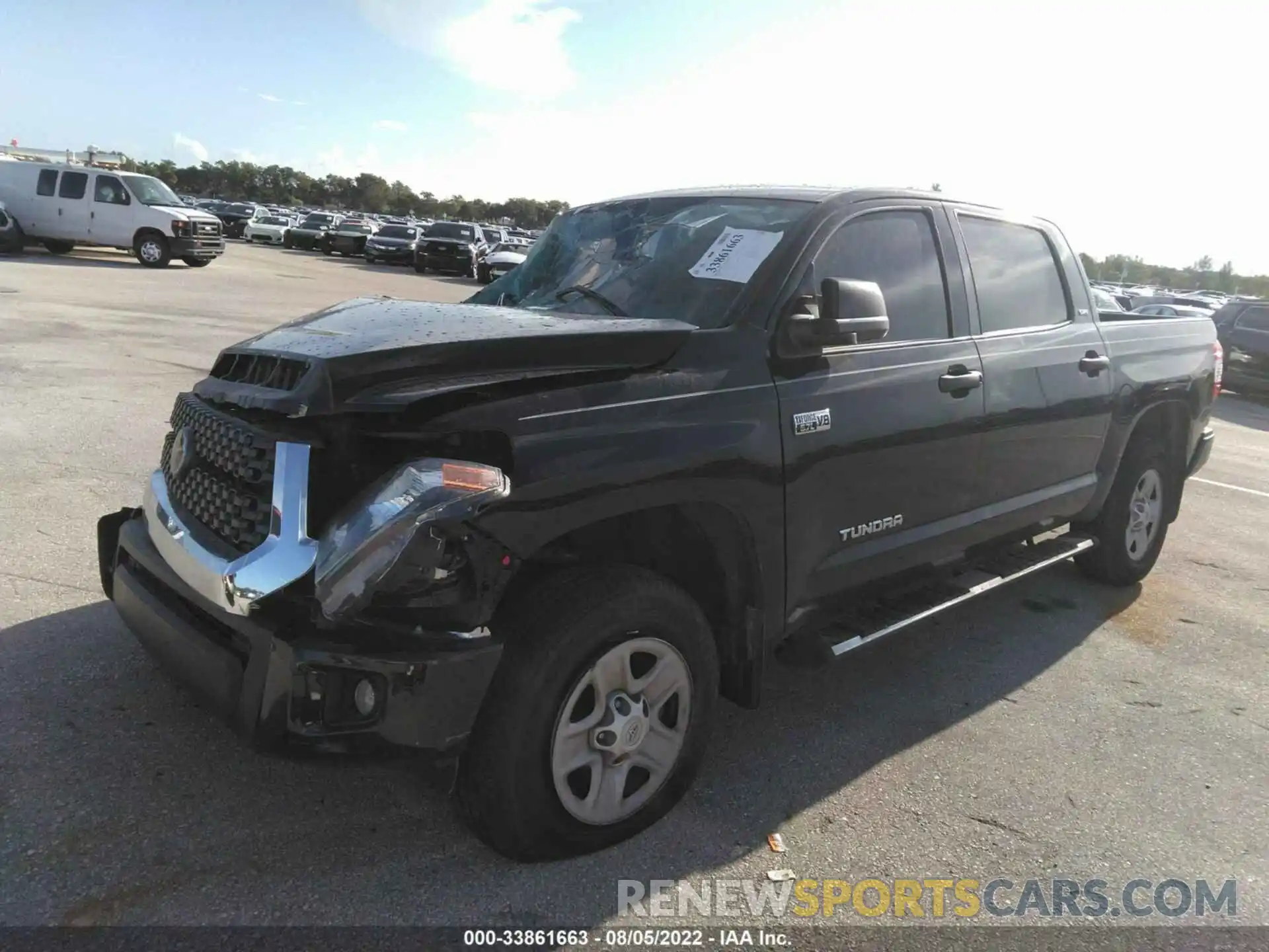 2 Photograph of a damaged car 5TFDY5F18LX945135 TOYOTA TUNDRA 4WD 2020