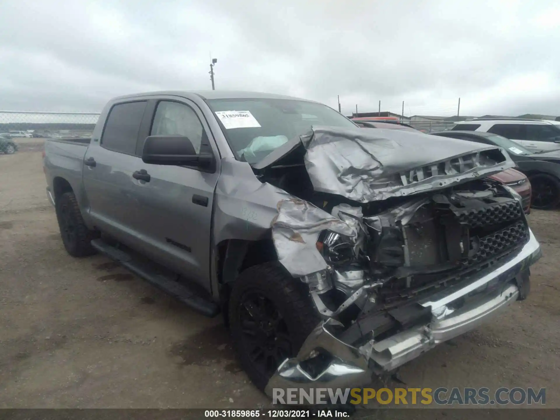 1 Photograph of a damaged car 5TFDY5F18LX952988 TOYOTA TUNDRA 4WD 2020