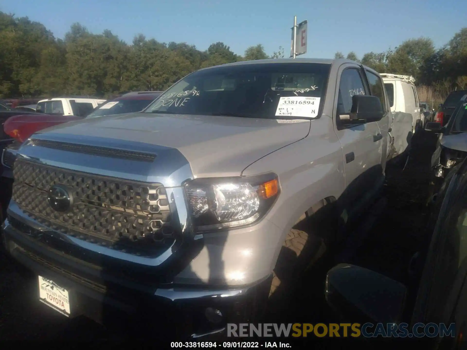 2 Photograph of a damaged car 5TFDY5F19LX887844 TOYOTA TUNDRA 4WD 2020