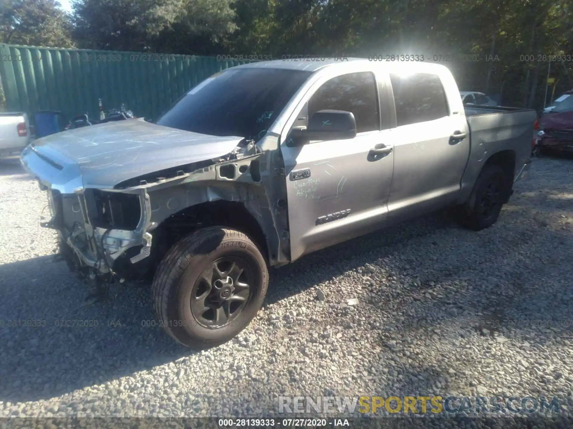 2 Photograph of a damaged car 5TFDY5F19LX917330 TOYOTA TUNDRA 4WD 2020