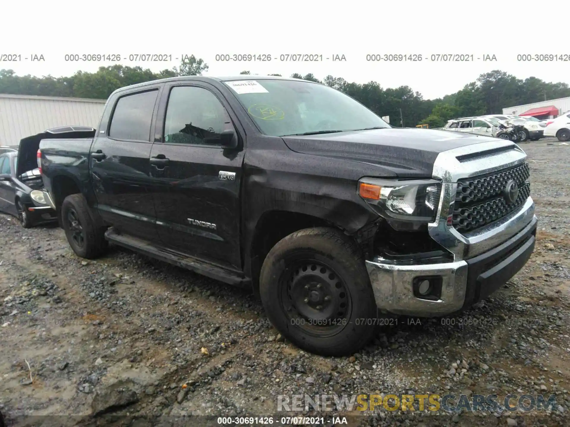 1 Photograph of a damaged car 5TFDY5F19LX932040 TOYOTA TUNDRA 4WD 2020