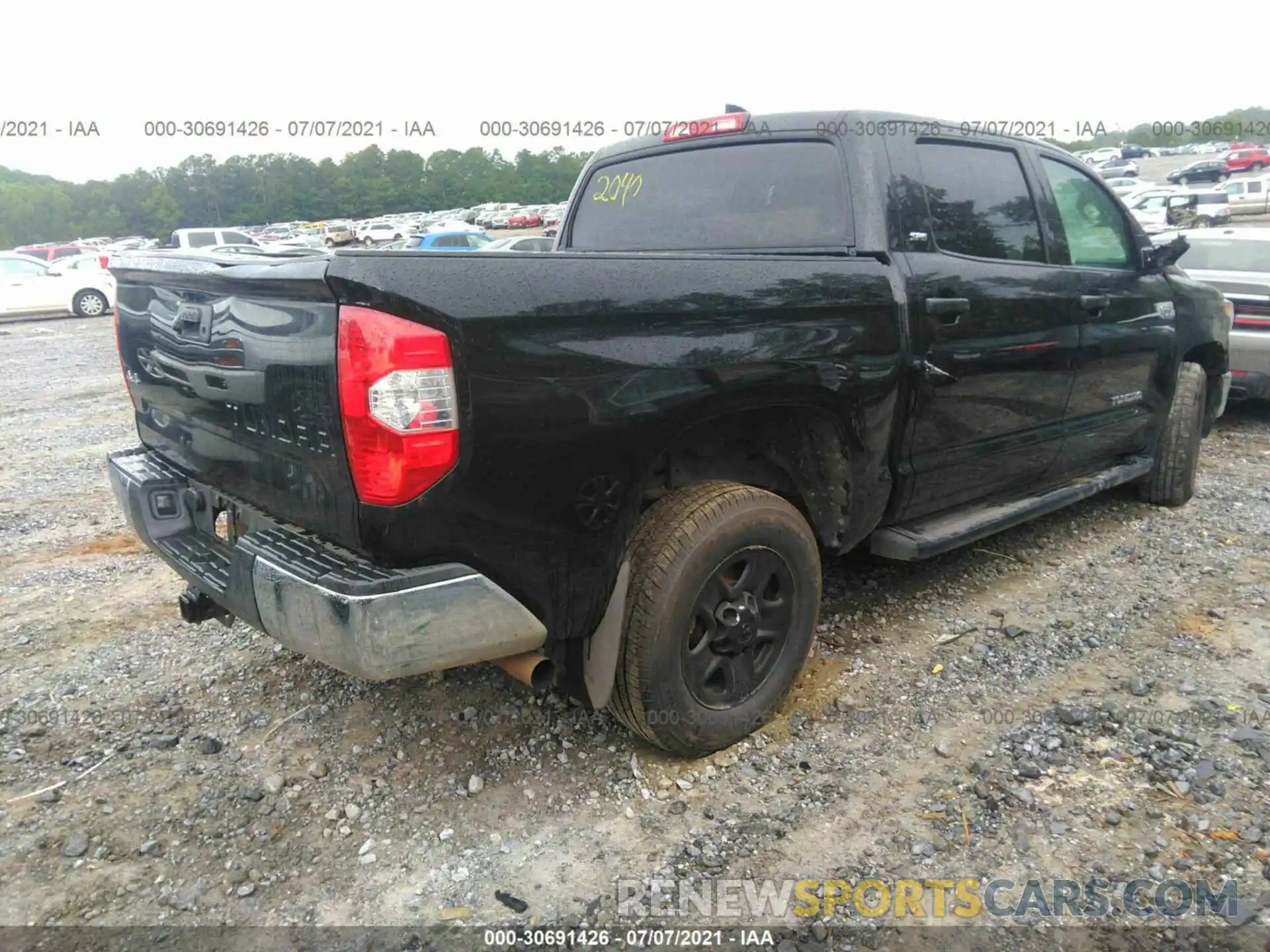 4 Фотография поврежденного автомобиля 5TFDY5F19LX932040 TOYOTA TUNDRA 4WD 2020