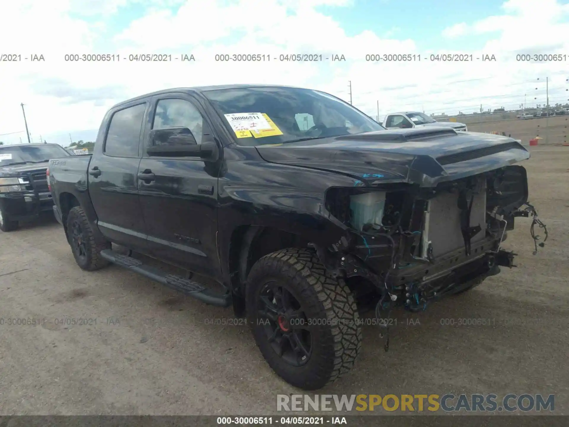 1 Photograph of a damaged car 5TFDY5F19LX944673 TOYOTA TUNDRA 4WD 2020