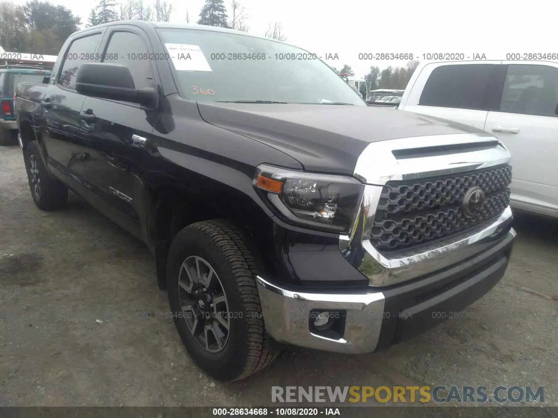 1 Photograph of a damaged car 5TFDY5F1XLX927283 TOYOTA TUNDRA 4WD 2020