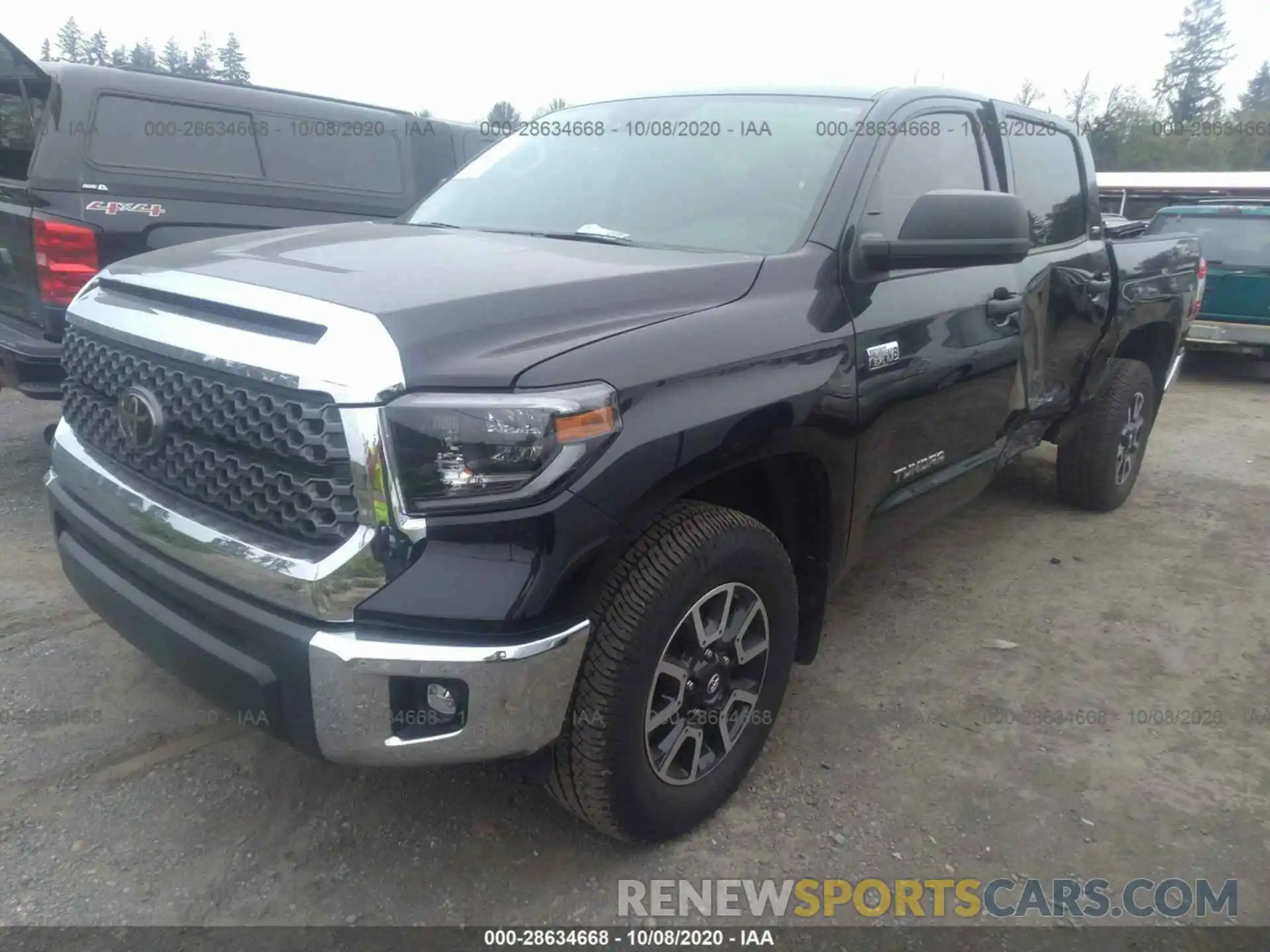 2 Photograph of a damaged car 5TFDY5F1XLX927283 TOYOTA TUNDRA 4WD 2020