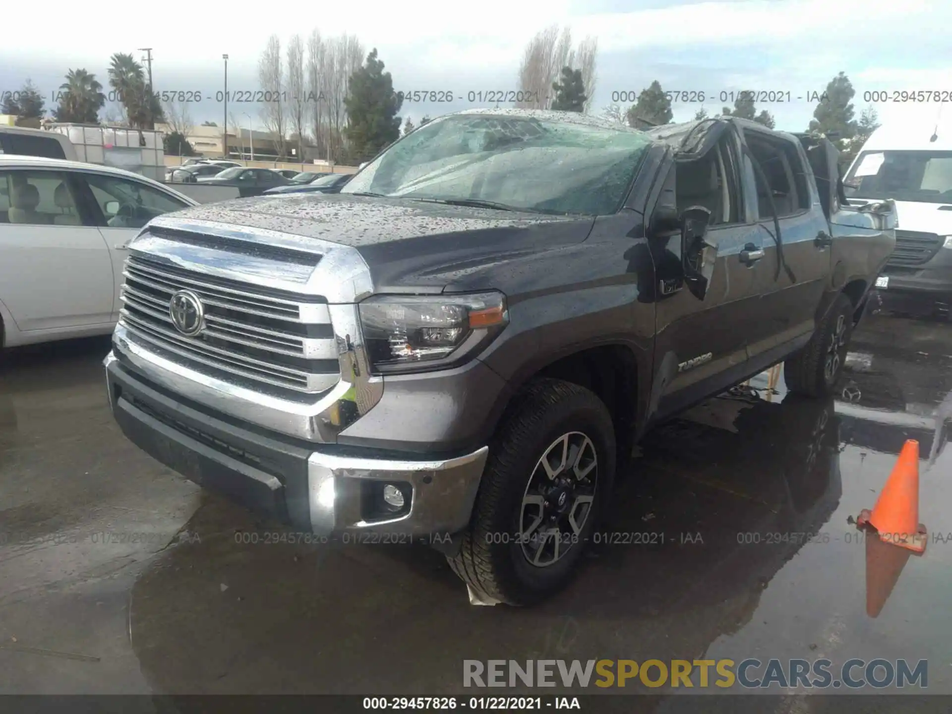 2 Photograph of a damaged car 5TFHY5F10LX924863 TOYOTA TUNDRA 4WD 2020