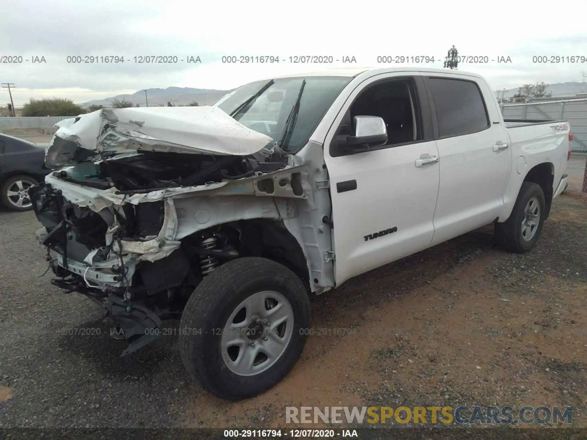 2 Photograph of a damaged car 5TFHY5F11LX874183 TOYOTA TUNDRA 4WD 2020