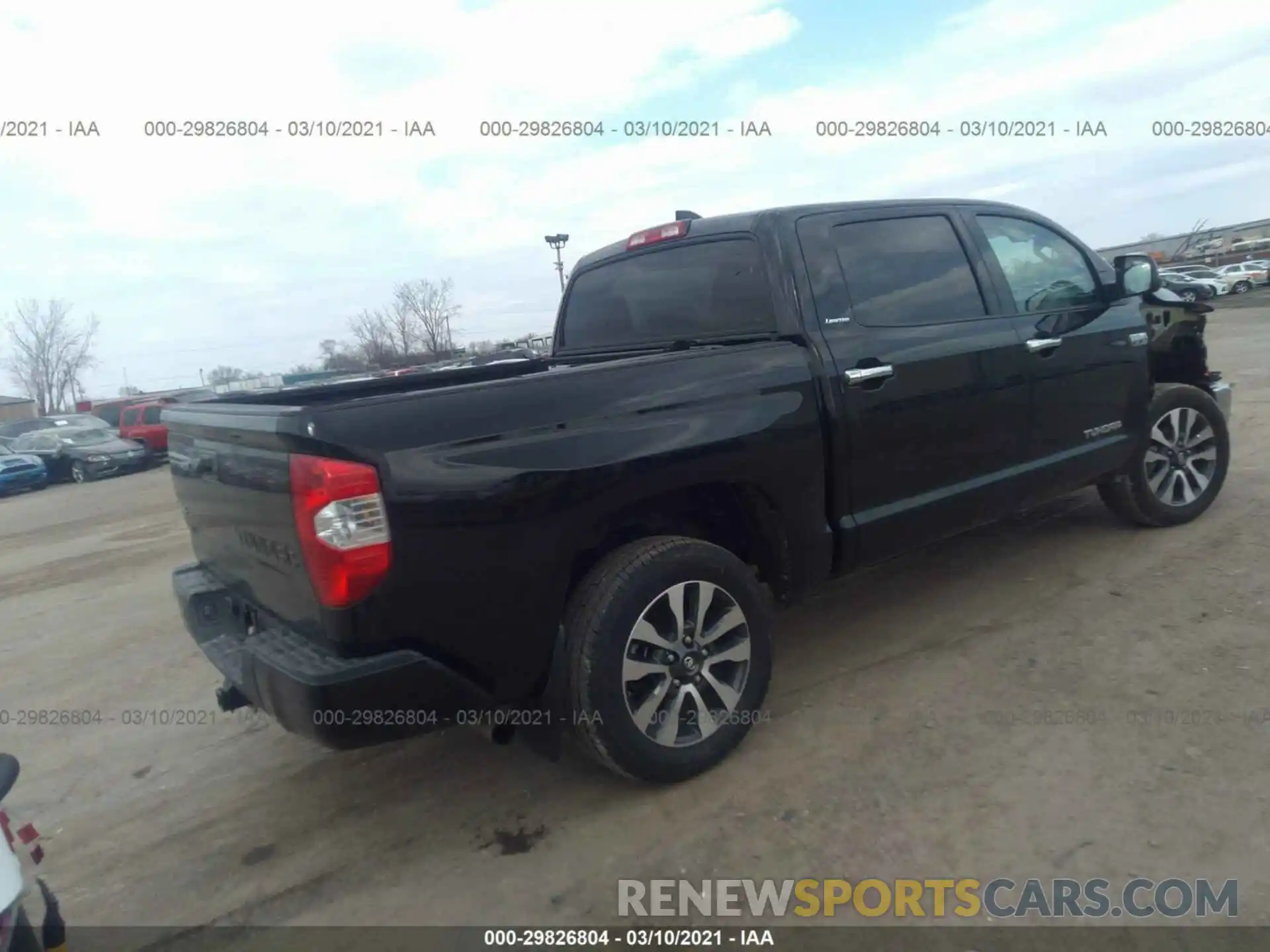 4 Фотография поврежденного автомобиля 5TFHY5F11LX912558 TOYOTA TUNDRA 4WD 2020