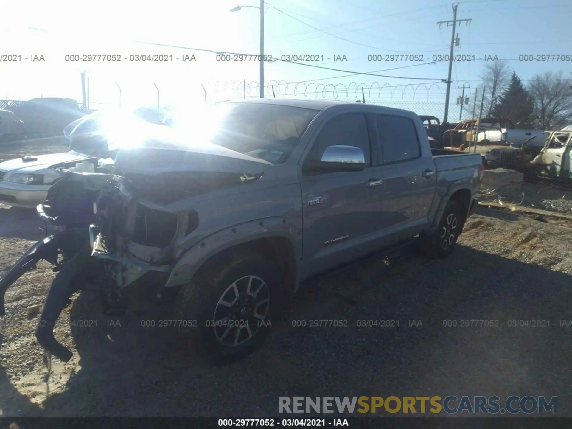 2 Photograph of a damaged car 5TFHY5F11LX935001 TOYOTA TUNDRA 4WD 2020