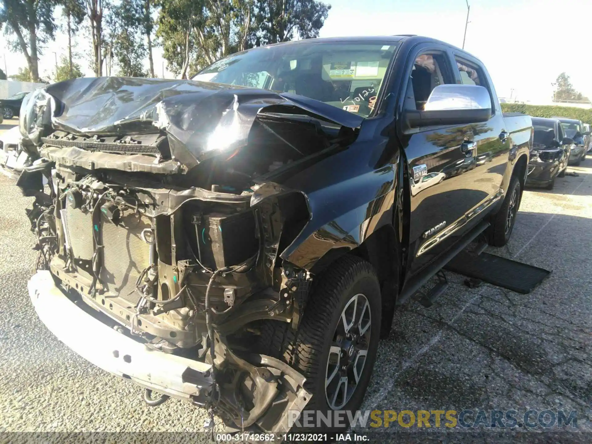 2 Photograph of a damaged car 5TFHY5F12LX915808 TOYOTA TUNDRA 4WD 2020