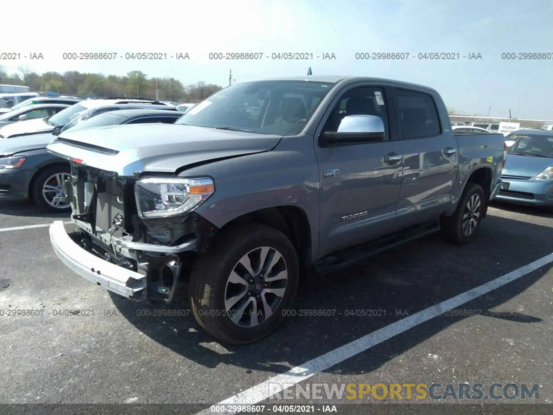 2 Photograph of a damaged car 5TFHY5F13LX891583 TOYOTA TUNDRA 4WD 2020