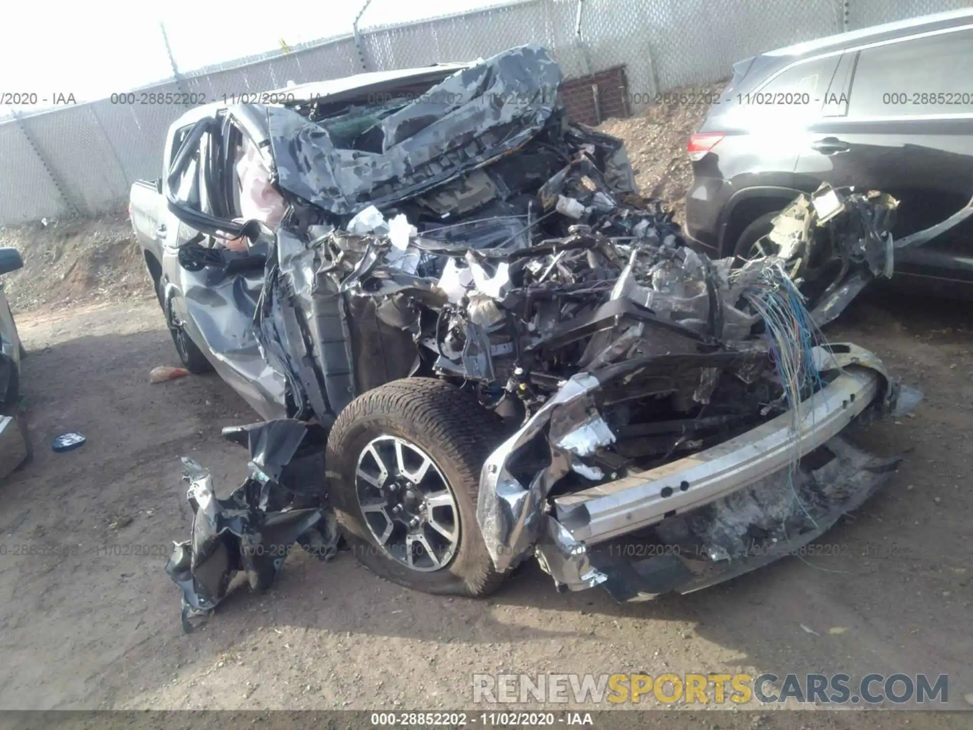 1 Photograph of a damaged car 5TFHY5F13LX938594 TOYOTA TUNDRA 4WD 2020