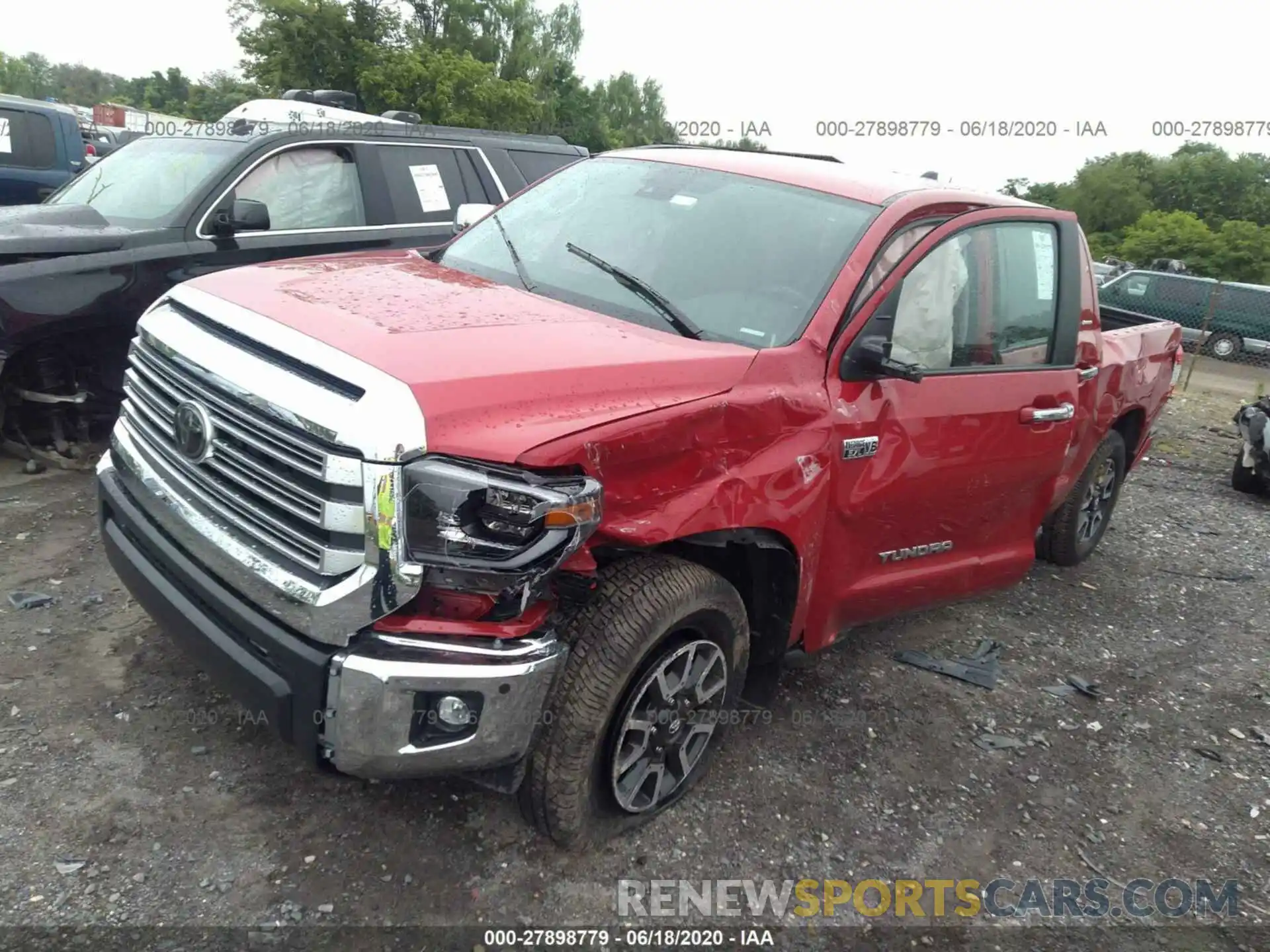 2 Photograph of a damaged car 5TFHY5F16LX871974 TOYOTA TUNDRA 4WD 2020