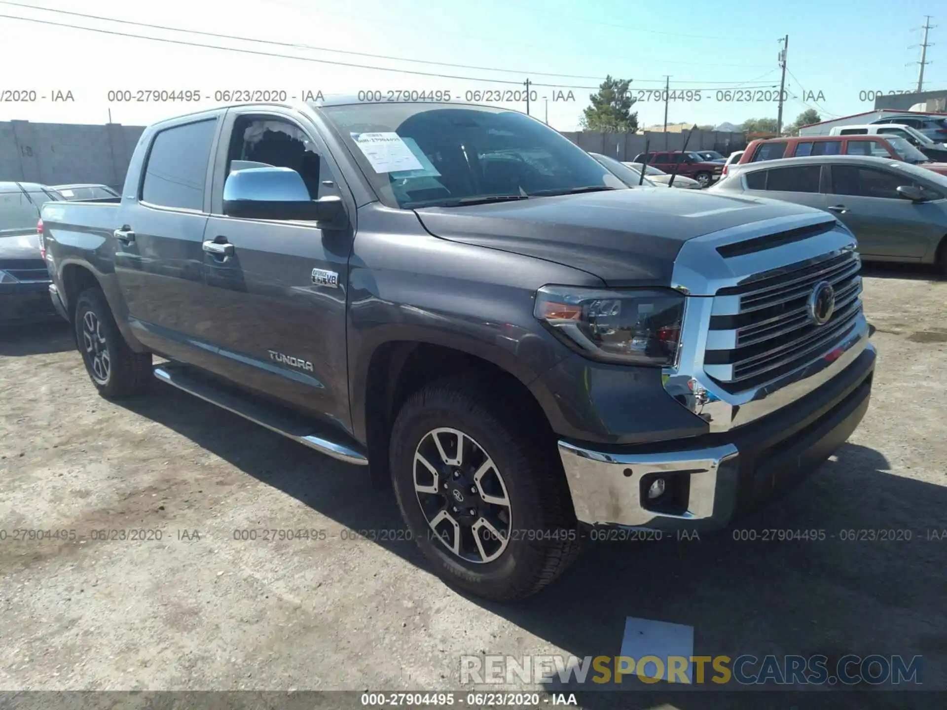 1 Photograph of a damaged car 5TFHY5F17LX900186 TOYOTA TUNDRA 4WD 2020