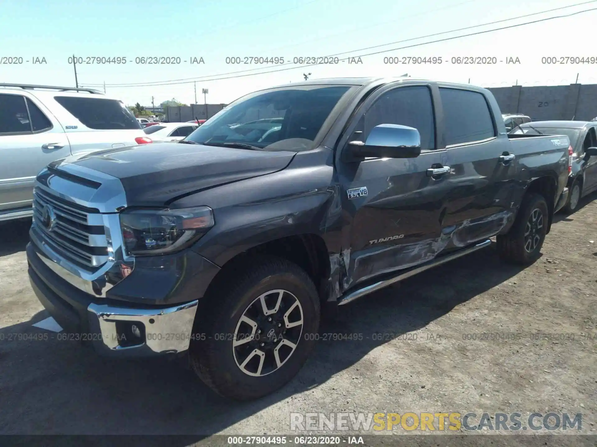 2 Photograph of a damaged car 5TFHY5F17LX900186 TOYOTA TUNDRA 4WD 2020