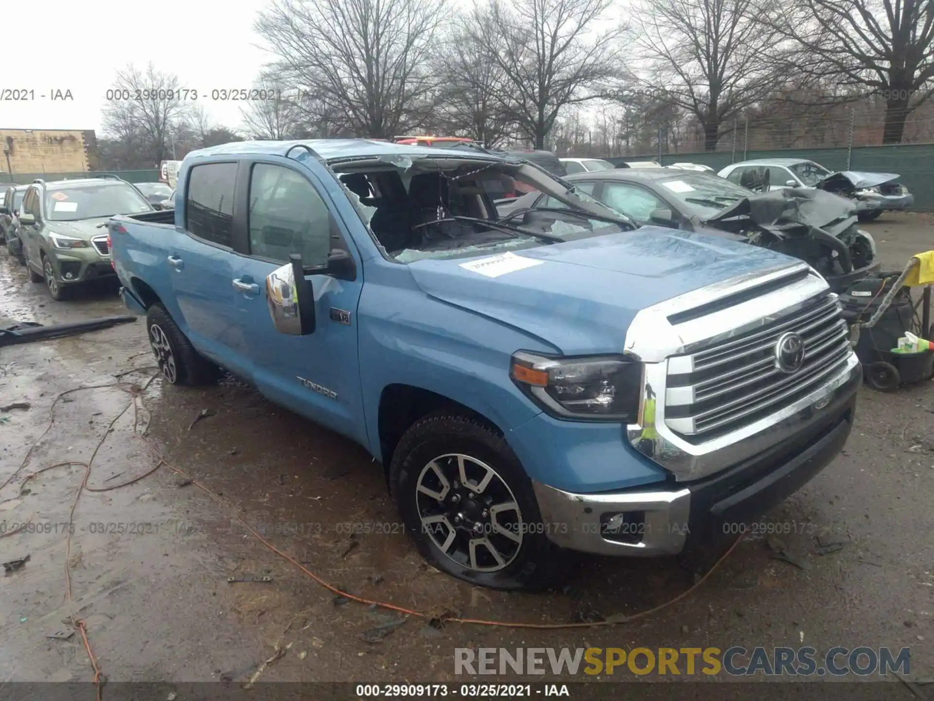 1 Photograph of a damaged car 5TFHY5F17LX929994 TOYOTA TUNDRA 4WD 2020